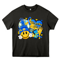 Asphalt retro disco ball the lucky few smile face Heavy Core Tee - Artiststas