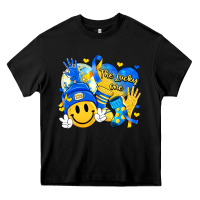 Black retro disco ball the lucky few smile face Heavy Core Tee - Artiststas