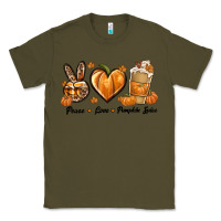 Army Green Peace Love Pumpkin Spice Classic Tee - texasbilliewilder