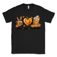 Black Peace Love Pumpkin Spice Classic Tee - texasbilliewilder