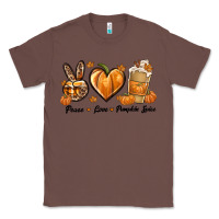 Chestnut Peace Love Pumpkin Spice Classic Tee - texasbilliewilder