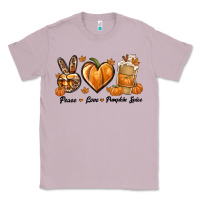 Lilac Peace Love Pumpkin Spice Classic Tee - texasbilliewilder