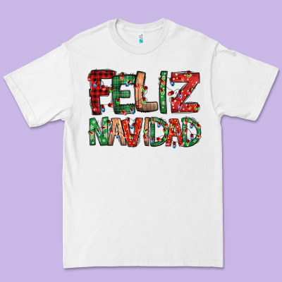 Feliz Navidad Spanish Christmas Premium Tee Designed By Jasminsmagicworld