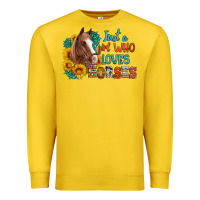 Lemon just a girl who loves horses Premium Sweatshirt - Artiststas
