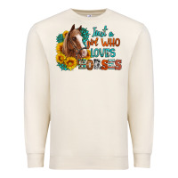 Sandshell just a girl who loves horses Premium Sweatshirt - Artiststas