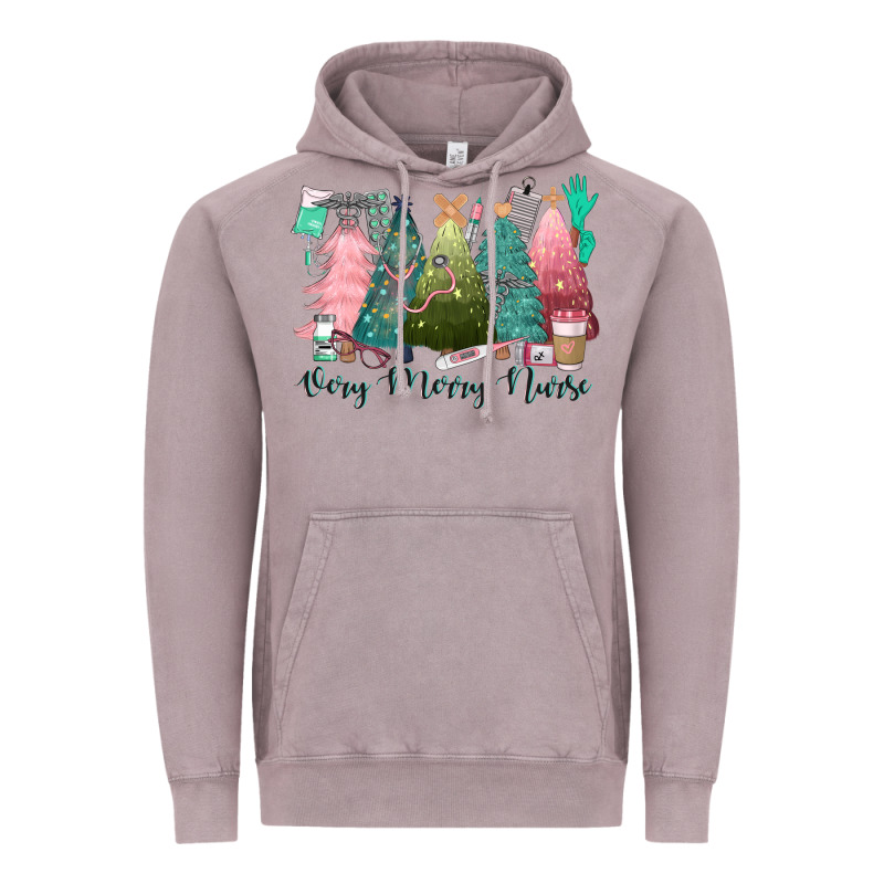 Verry Merry Nurse Vintage Hoodie by CowGirlArtShop | Teevron