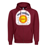 Burgundy barbeque sauce diy costume matching couples groups halloween Zipper Hoodie - minhPixels
