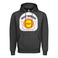 Charcoal Heather barbeque sauce diy costume matching couples groups halloween Zipper Hoodie - minhPixels