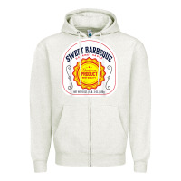 Oatmeal Heather barbeque sauce diy costume matching couples groups halloween Zipper Hoodie - minhPixels