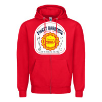 Red barbeque sauce diy costume matching couples groups halloween Zipper Hoodie - minhPixels