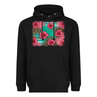 Black easter spring leopard serape background Heavyweight Hoodie - Artiststas