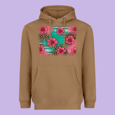 Easter Spring Leopard Serape Background Heavyweight Hoodie Designed By Artiststas