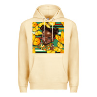 Pina Colada juneteenth afro girl seamless pattern Premium Hoodie - BundleAndBundleShop