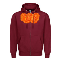 Burgundy halloween pumpkin cookies t shirt Zipper Hoodie - minhPixels