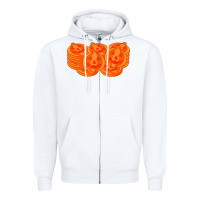 White halloween pumpkin cookies t shirt Zipper Hoodie - minhPixels