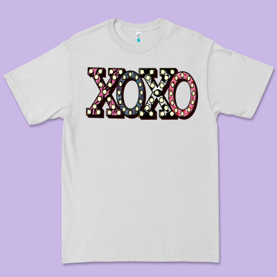 Xoxo Digital Valentines Day Premium Tee Designed By Bettercallsaul