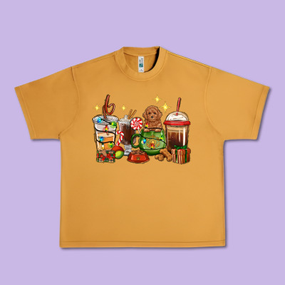 Christmas Coffee Cups With Poodle Urban Heavy Tee Designed By Ranaportraitstore