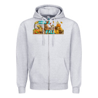 Heather Grey Hello Fall Rabbit Zipper Hoodie - LillyAllenDesigns