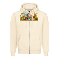 Sandshell Hello Fall Rabbit Zipper Hoodie - LillyAllenDesigns