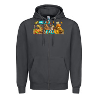 Smoke Hello Fall Rabbit Zipper Hoodie - LillyAllenDesigns