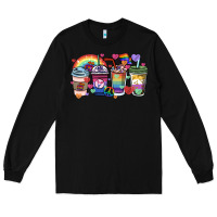 Black lgbtq coffee cups Long Sleeve Tee - HowdyJamesFarm