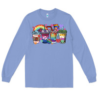Colony Blue lgbtq coffee cups Long Sleeve Tee - HowdyJamesFarm