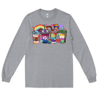 Heather Grey lgbtq coffee cups Long Sleeve Tee - HowdyJamesFarm