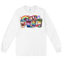 White lgbtq coffee cups Long Sleeve Tee - HowdyJamesFarm