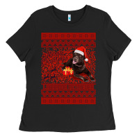 Black Merry Christmas Labrador Retriever Ladies Tee - Bettercallsaul