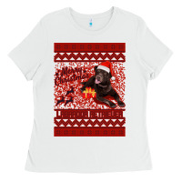 White Merry Christmas Labrador Retriever Ladies Tee - Bettercallsaul
