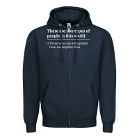 Navy Two Types of People Can Extrapolate Incomplete Data Gift Zipper Hoodie - minhPixels