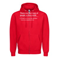 Red Two Types of People Can Extrapolate Incomplete Data Gift Zipper Hoodie - minhPixels
