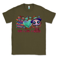 Army Green Peace love dia de los muertos Classic Tee - NancyCooperArtShop