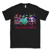 Black Peace love dia de los muertos Classic Tee - NancyCooperArtShop