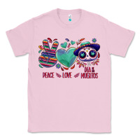 Bubblegum Pink Peace love dia de los muertos Classic Tee - NancyCooperArtShop