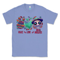 Colony Blue Peace love dia de los muertos Classic Tee - NancyCooperArtShop