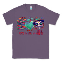 Lavender Peace love dia de los muertos Classic Tee - NancyCooperArtShop