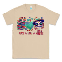 Mushroom Peace love dia de los muertos Classic Tee - NancyCooperArtShop