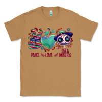 Toasted Coconut Peace love dia de los muertos Classic Tee - NancyCooperArtShop