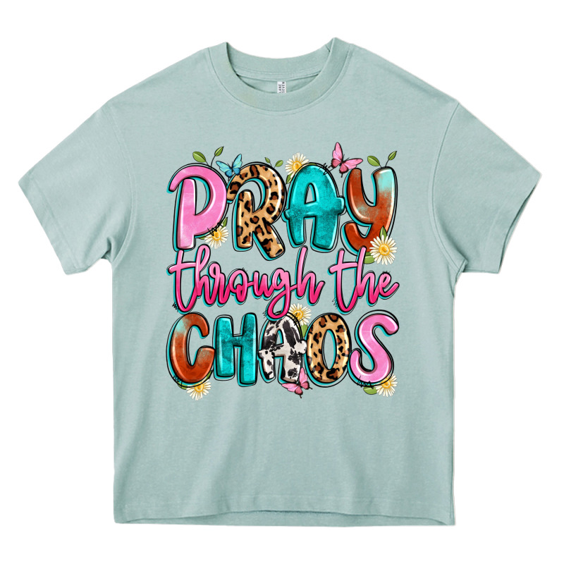 Pray Through The Chaos Heavy Core Tee by Artiststas | Teevron
