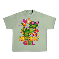 Oil Green 3rd birthday girl t rex pink Urban Heavy Tee - CowGirlArtShop