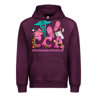 Mauve Wine cca  continuing care assistant with crocs Urban Hoodie - AdoDesignShop