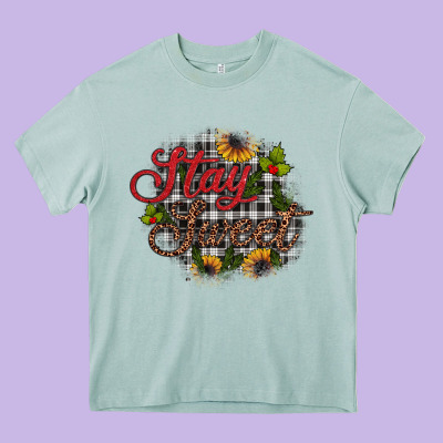 Stay Sweet Heavy Core Tee Designed By Jahusdesignshop