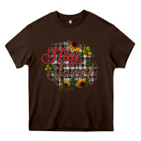 Chocolate Brown stay sweet Heavy Core Tee - JahusDesignShop