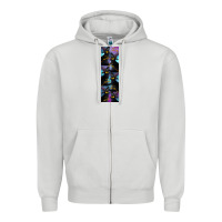 Dove Grey Black Cat Halloween Zipper Hoodie - LillyAllenDesigns