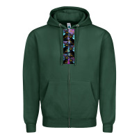 Sports Green Black Cat Halloween Zipper Hoodie - LillyAllenDesigns