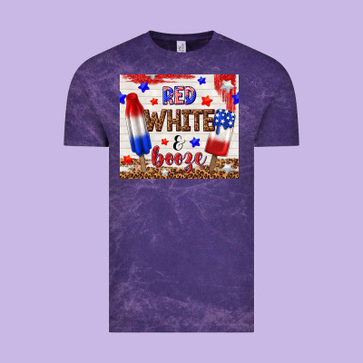 Red White And Booze Vintage Tee Designed By Tumblerdesignbyshophia