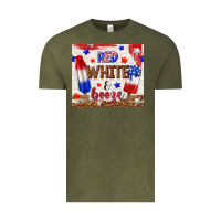 Vintage Olive red white and booze Vintage Tee - TumblerDesignByShophia