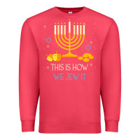 Cardinal this is how we jew it funny jewish ugly hanukkah christmas Premium Sweatshirt - minhPixels