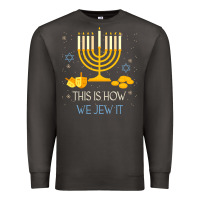 Smoke this is how we jew it funny jewish ugly hanukkah christmas Premium Sweatshirt - minhPixels